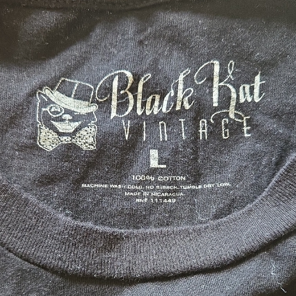 Social Distortion Black Short-Sleeve Graphic Tee with Gold Tiger - Picture 2 of 5